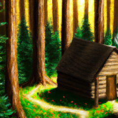 The cabin in the forest
